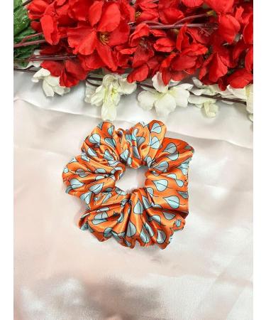 6 Satin Scrunchies Hair Scrunchies Frizz Prevention Silk Scrunchies for Girls & Stylish Hair Ties for Women Premium Hair Scrunchie for Styling Flower Design - Buy Online on GoSupps.com