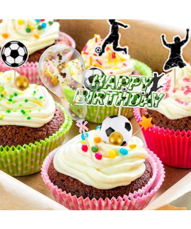 29 Pieces Soccer Cake Topper Soccer Ball Player Cake Decorations Soccer Figurine Soccer Birthday Cake Decoration for Boys Birthday Decorations Sports Themed Party Decorations Supplies - Buy Online on GoSupps.com
