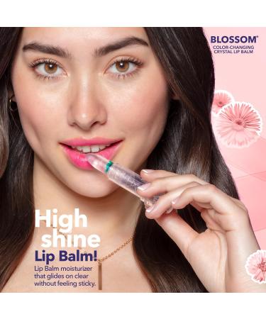 Blossom Lip Gloss Moisturizing pH Lip Balm Strawberry Scented Color Changing Crystal Lip Stain Tint Infused with Real Flowers 3g Turquoise - Buy Online on GoSupps.com