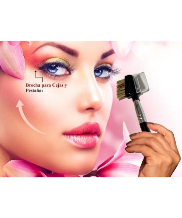 Younique Professional Makeup Brush Set - Lash Comb & Brow Brush for Flawless Makeup Application | International Shipping Available - Buy Online on GoSupps.com