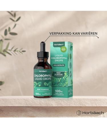 Horbaach Chlorophyll Liquid Drops 100ml Chlorophyll Drops Liquid Chlorophyll from Alfalfa 100 Days Delivery Vegan Horbach - Buy Online on GoSupps.com