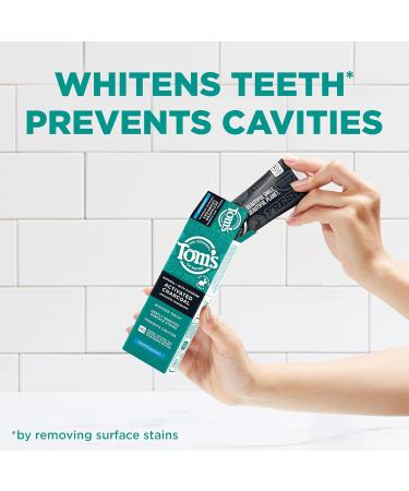 Tom's of Maine Natural Activated Charcoal Toothpaste with Fluoride - 4 Oz (Pack of 3) | Best for Fresh Breath & Whitening | Buy Internationally - Buy Online on GoSupps.com