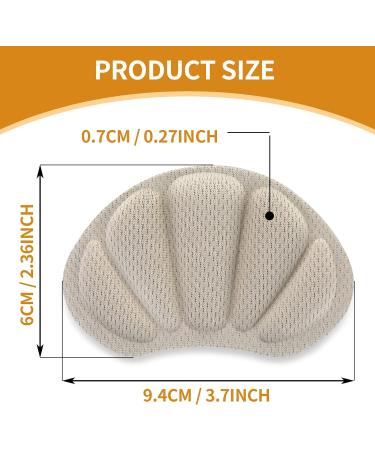 Sibba 2 Pairs Heel Grips Pads for Shoes - Self-Adhesive Foot Cushions for Women and Men - Anti-Blister Shoe Liners - Black & Nude - Buy Online on GoSupps.com