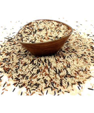 Organic Wild Rice Mix - Camargue Red Rice Long Grain Brown Rice - 500g Pack - Raw Vegan GMO-Free - Nutritious & Sustainable - Buy Online on GoSupps.com