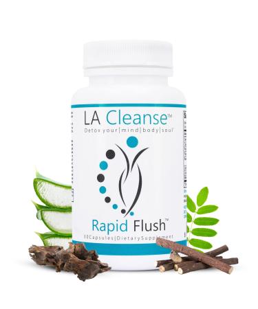 15 Day Cleanse and Detox - Rapid Flush 15 Day Gut Cleanse for Detox Colon Cleanse Gut Support - Enhance Digestion with Cascara Sagrada Senna Leaf Psyllium Husk - Capsules 30 Count