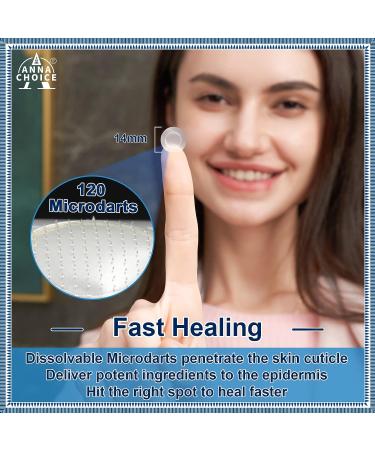 AnnaChoice Dissolvable Microdarts Acne Patches with Hyaluronate Salicylic Acid-Hydrocolloid - 18 Count - Buy Online on GoSupps.com