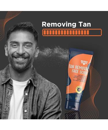 Beardhood Tan Removal Face Scrub - 3.5 oz | Effective Skin Brightening & Exfoliation for All Skin Types - Buy Internationally - Buy Online on GoSupps.com