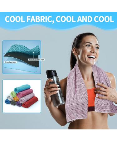 Honoson Cooling Towel Bulk - Breathable Chilly Towel for Gym, Travel, Yoga - 30 Pieces - Buy Online on GoSupps.com