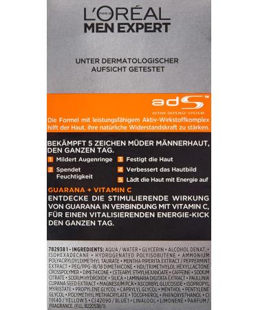 Hydra Energetic Anti-Fatigue Cream for Men 50 ml - Buy Online on GoSupps.com