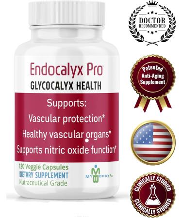 MYBODYRX Endocalyx Pro Supplement Endothelial Glycocalyx Support 120 Capsules - Vascular & Microcirculation Health Clinically-Studied Patented Supports Nitric Oxide Functions - Buy Online on GoSupps.com