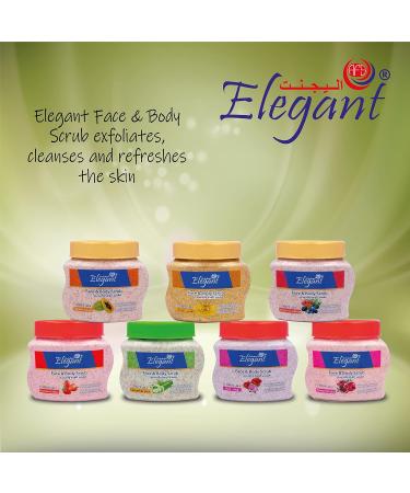 Elegant Exfoliating Body Scrub 500ML - Golden Apricot - The Ultimate Exfoliating Body Scrub for Healthy and Smooth Skin - Moisturizing Cleansing and Refreshing - Removes Dead Skin Cells - Buy Online on GoSupps.com