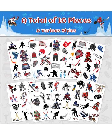 192pcs Ice Hockey Temporary Tattoos - Themed Birthday Party Favors for Kids - Buy Online on GoSupps.com