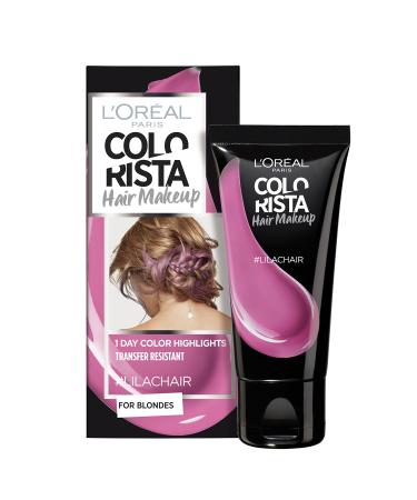 L'Oréal Paris - Colorista Hair Makeup - Hair Makeup - Temporary Hair Color for Blondes Lilac 30 ml - Pack of 2