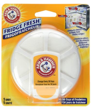 ARM & HAMMER Fridge Fresh Baking Soda Deodorizer 30 Days of Freshness 1 count (Pack of 1)