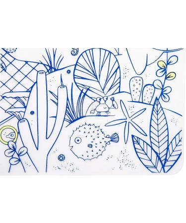 Modern-Twist Silicone Waterproof Mark-Mat & Marker Set - Sea Under the Sea | Dishwasher Safe, Plastic-Free - Buy Online on GoSupps.com