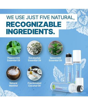 Basic Vigor Migrastil Extra Strength Migraine Stick Advanced Formula Strong Aromatherapy Roll On Includes Menthol Essential Oils No Lavender Made in The USA. 1 - Buy Online on GoSupps.com