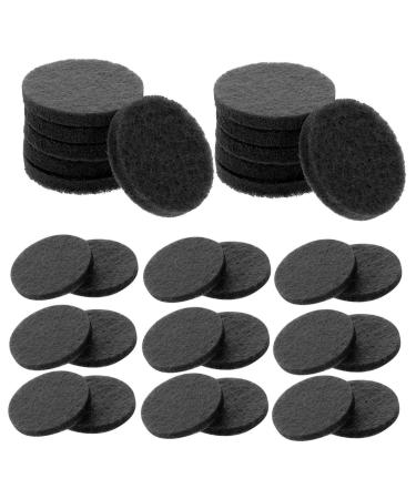 Lalafina 100th cotton leaf aroma fragrance diffuser pads refill mini-diffuser replenishment pad diffuser chain pads car diffuse car diffuser necklace milling cotton cotton humidifier black 2.2x2.3cm