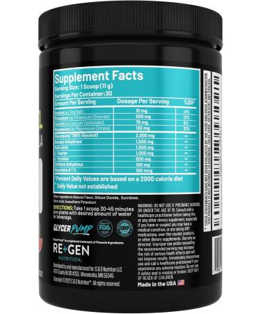Re+Gen Nutrition Pickleball Fuel | Electrolyte Powder Supplement for Hydration & Energy | Watermelon Gummy Flavor - 30 Servings - Buy Online on GoSupps.com