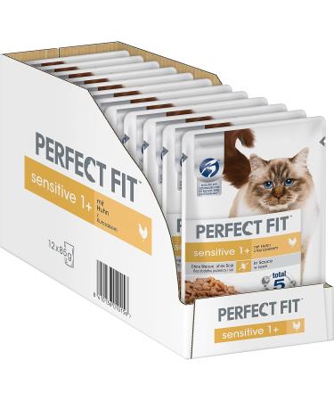 Sensitive 1+ & Senior 7+ Wet Cat Food Bundle - Chicken & Turkey with Carrots - 12 x 85g | Premium International Shipping - Buy Online on GoSupps.com