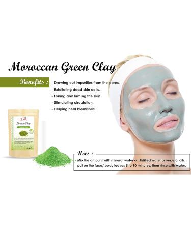  THE ISMA 100% Natural Kaolin Clay Facial Mask Paraben-Free Deep Pore Cleansing (100g Bag Green) - Buy Online on GoSupps.com