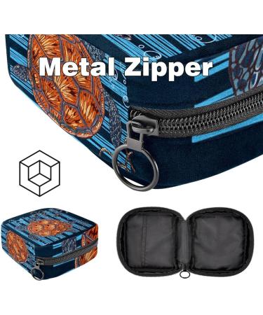 Sea Turtle Sanitary Napkin & Menstrual Cup Storage Bag - Portable Zipper Pocket for Teenage Girls & Women - Buy Online on GoSupps.com