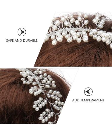 Frcolor Bridal Hair Comb Elegant Pearls Wedding Hair Comb Handmade Wedding Hair Accessories - Buy Online on GoSupps.com