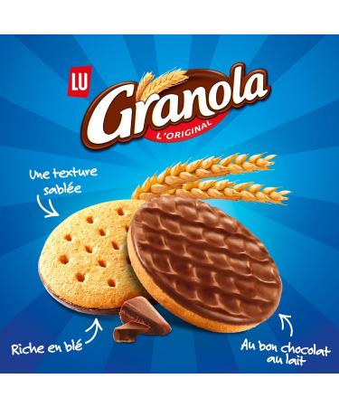 LU - The Large Granola Box - Cookie Extra Chocolate (x2) and Hazelnut Chocolate (x2) Milk Chocolate (x2) and Dark Chocolate (x1) Cookie Bar (x1) - Ideal for Snack - Pack of 1.6 kg - Buy Online on GoSupps.com