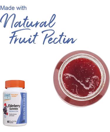 Doctor's Best Elderberry Gummies with Vitamin C & Zinc - Immune Support, 60 Berry Blast Gummies - Buy Online on GoSupps.com