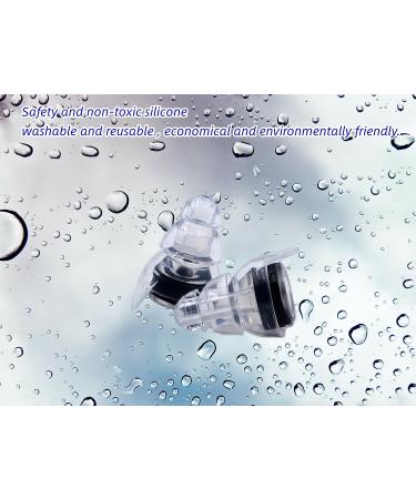 Silicone Reusable Ear Plugs for Sleeping & Noise Reduction - 2 Pairs, 27DB - Concert & Noise Sensitivity - Buy Online on GoSupps.com