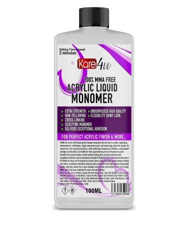 New Nail Sculpting Acrylic Liquid Monomer Salon 100ml -10litre Uk