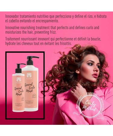Valquer Professional Curly Method Pack Shampoo 400 ml + Mask 290 ml + Booster 300 ml Special Curls Curly Hair Sulfate Free Salt Free. Up to 96% natural origin - Buy Online on GoSupps.com