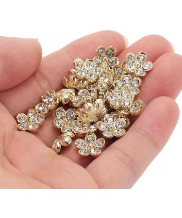 Nail Rhinestones Kit Metal 50 Pieces Sparkling for Nail Art Craft - Buy Online on GoSupps.com