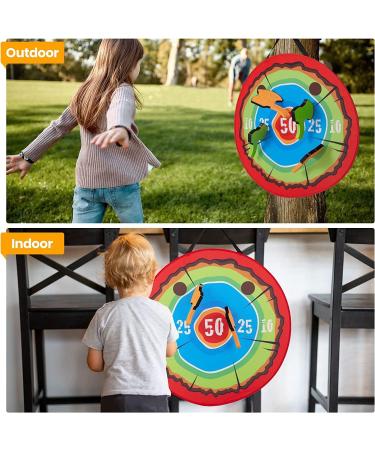 CHANG HUI Large Foam Axe Throwing Game Set for Kids | Indoor/Outdoor 27.6 Target Game | 4 Foam Axes & 3 Type Hook Axe Dart | Easy Fold Target - Buy Online on GoSupps.com