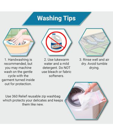 360 RELIEF - Flight Compression Socks Supports | Blood Circulation Travel Work 4XL Black - Buy Online on GoSupps.com