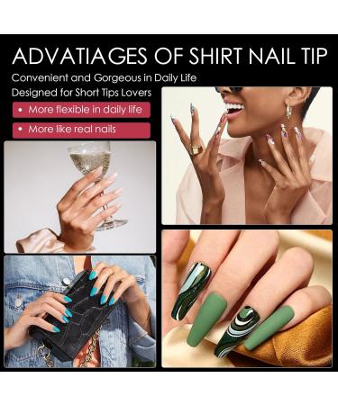 240 Pieces Half-Matte Nail Tips - Pre-Shaped Gelly Nails in 12 Sizes for Medium Coffin & Almond Shapes - International Shipping Available - Buy Online on GoSupps.com