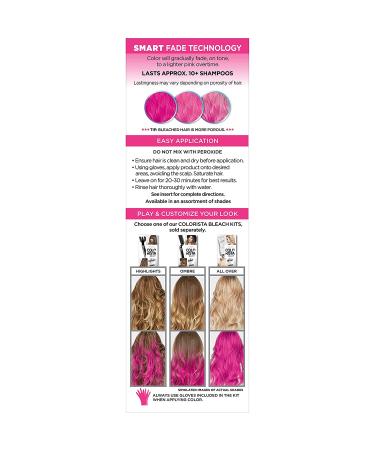 L'Oreal Paris Colorista Metallic Pink Hair Color Kit for Light Blonde or Bleached Hair - Buy Online on GoSupps.com