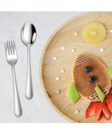 Herogo 7-Piece Stainless Steel Children's Cutlery Set - Non-Toxic & Dishwasher-Safe Forks & Spoons with Elegant Handles - Ideal Kids Tableware - Buy Online on GoSupps.com
