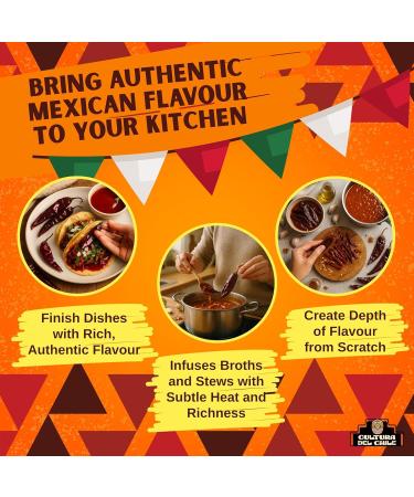  Cultura Del Chile Guajillo Whole Dried Chillies 75g - All Natural Mild to Medium Heat with Bold Smoky Flavour for Authentic Mexican Taste. Gr - Buy Online on GoSupps.com