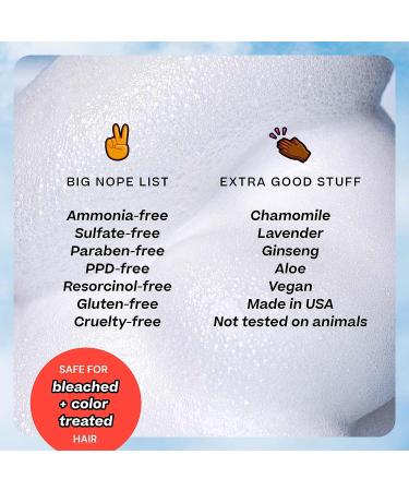 HALLY Color Cloud Foaming Hair Dye Kit - Atomic Blonde | Gentle Formula, Mess-Free Application | Long-Lasting Vibrant Results up to 25 Washes - Buy Online on GoSupps.com