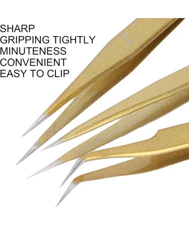 Graft Eyelashes Tweezers Ergonomic Manicure Tweezers Strong Biting Strength Exquisite Acid Proofing Antimagnetic for Manicure for Graft Eyelashes for DIY - Buy Online on GoSupps.com