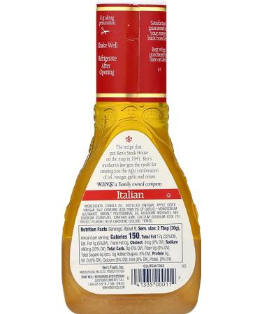 Ken's Steak House Italian Dressing & Marinade - 9 OZ - Buy Online on GoSupps.com
