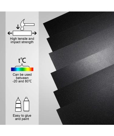 6 Pieces 12x12 Inch Moldable ABS Plastic Sheets for DIY Crafts - High Tensile & Impact Strength, Ideal for Home Projects - Buy Online on GoSupps.com