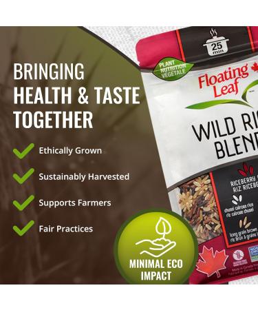 Pack of 3 x 400g Wild Rice Blend with Long Grain Brown Rice Chusei Calrose Rice Riceberry Rice Black Rice Kow Mun Red Jasmine Rice Non Gluten Non-GMO Kosher and Vegan - Floating Leaf - Buy Online on GoSupps.com