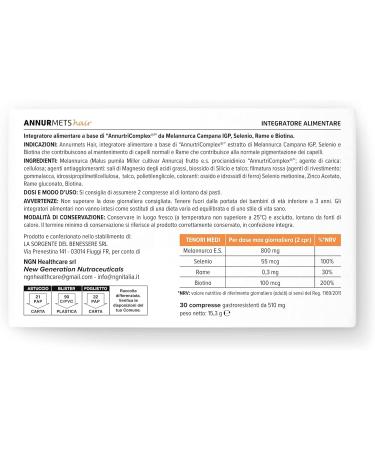  Annurmets NGN Healthcare Annurmets Hair 550mg 30 Capsules - Buy Online on GoSupps.com