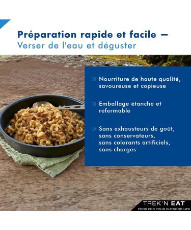 Beef hunter with pasta - Trek'n Eat - 160 gr - 638 Kcal - Buy Online on GoSupps.com
