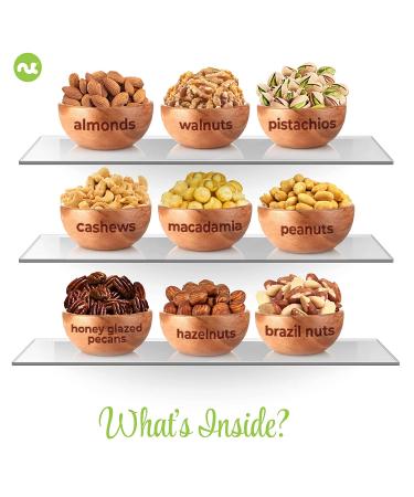 Nuts Gift Basket (9 Assortments) - Holiday Christmas & Birthday Gourmet Platter in White Box - Healthy Kosher Snack Tray for Adults - Buy Online on GoSupps.com