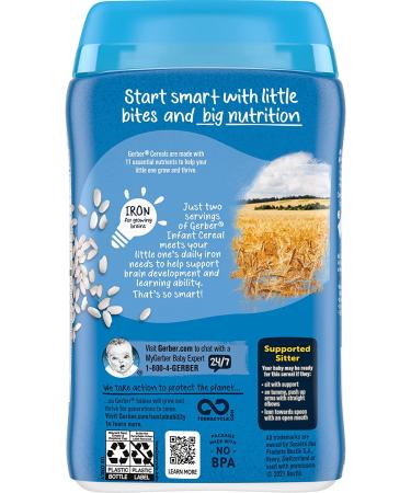 Gerber Rice Cereal Single Grain 8 oz - Nutritional Baby Food for Infants - Buy Online on GoSupps.com