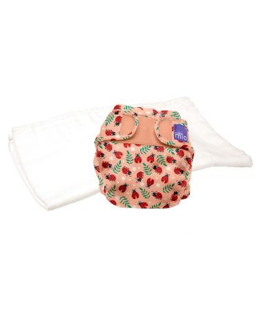 Bambino Mio Mioduo Reusable Nappies Refresh Set Loveable Ladybug Size 1 (&lt 9Kgs)