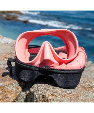 DAMACHO Easy to Pack HD Wide Angle Diving Mask and Travel Snorkel Set PRO Series - Black Abyss - Buy Online on GoSupps.com