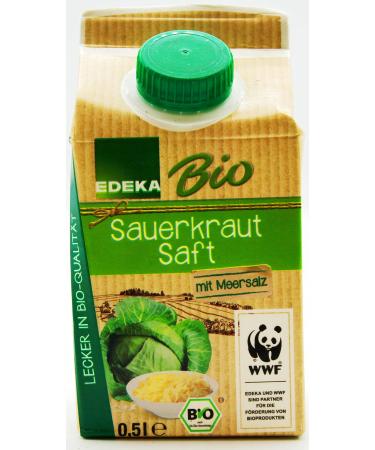 Edeka Organic Sauerkraut Juice pack of 8 (8 x 0.5 l)